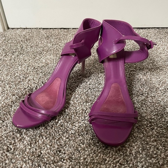 Max Mara Purple Stiletto Heels Size 37.5 - Picture 1 of 10